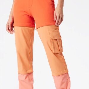 Orange Cargo Pants for Women